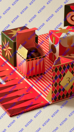 Foldable Christmas calendar packaging box