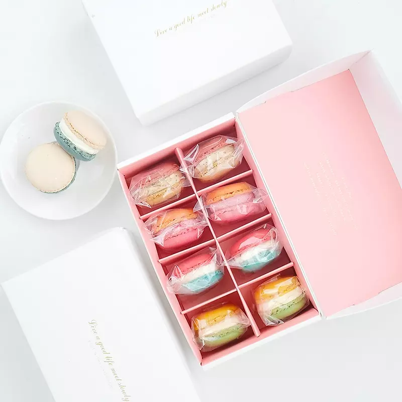 Macaron foldable packaging box