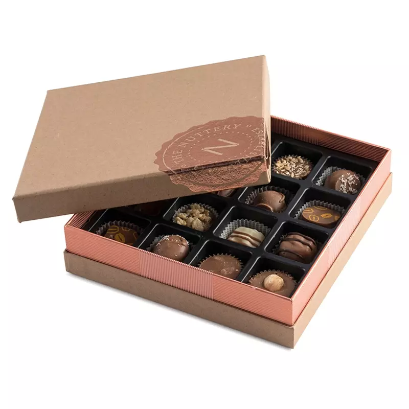 Kraft paper box for chocolate