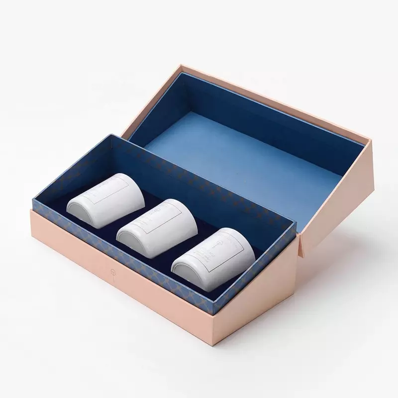 Flip paper box set for candle