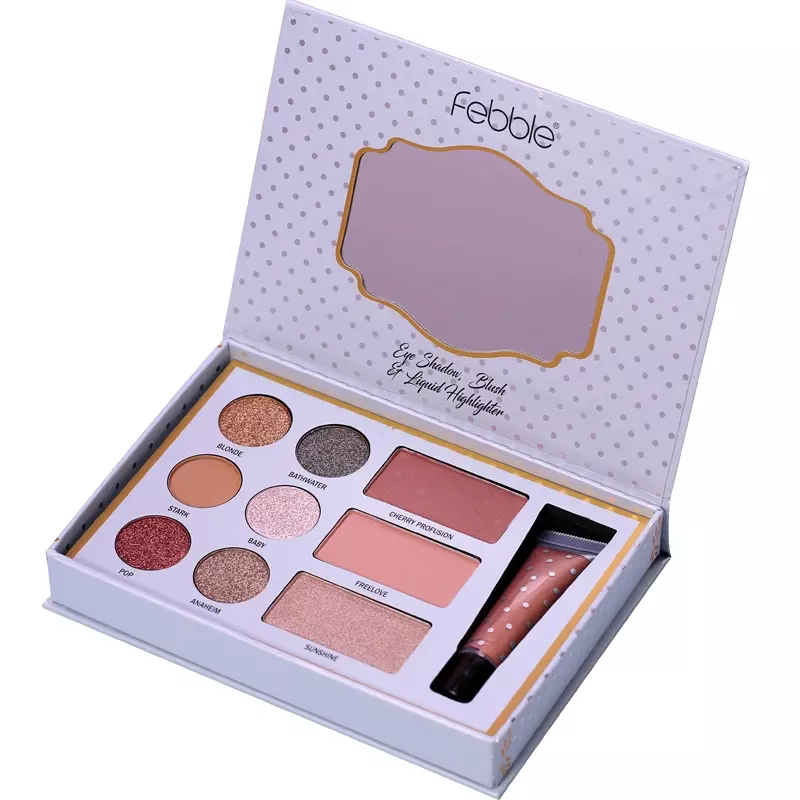 Magnet eyeshadow packaging box with mirror