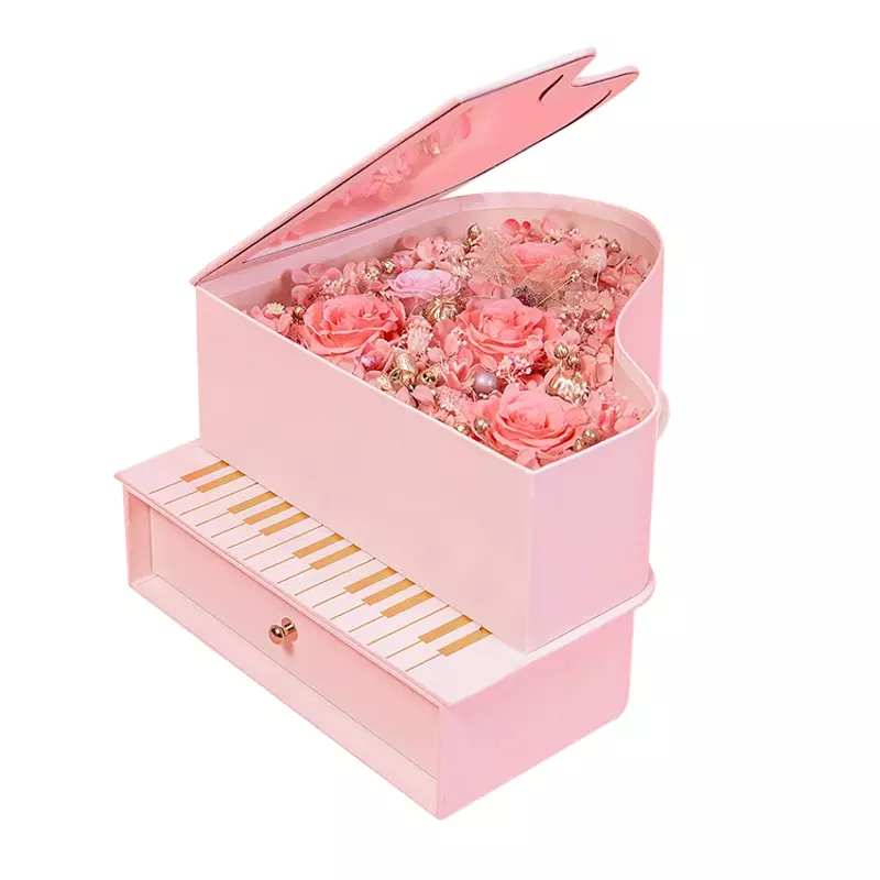 Piano shape flower packaging box