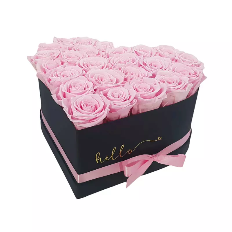Heart shape fleur packaging box