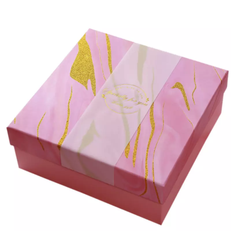 Glitter logo gift packaging box