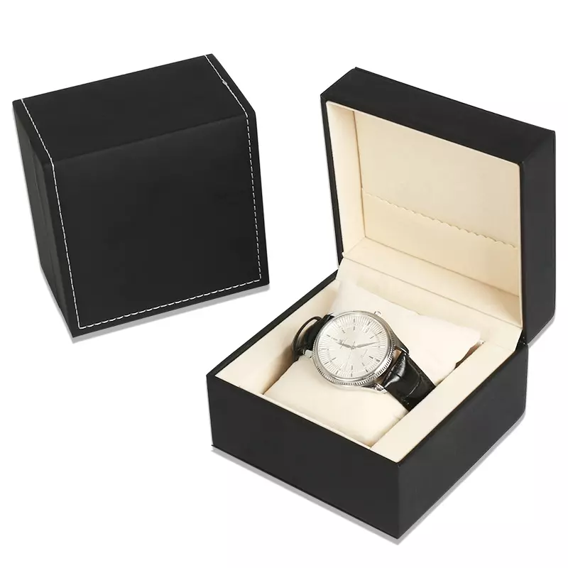 Watch packaging box with PU leather