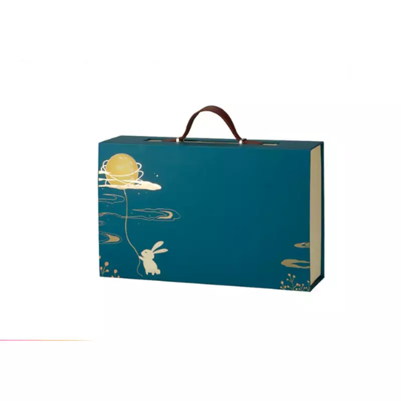 Tea packaging box with handle