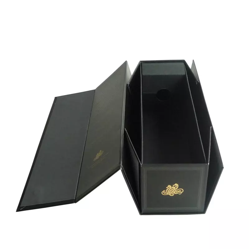 Foldable wine packaging box